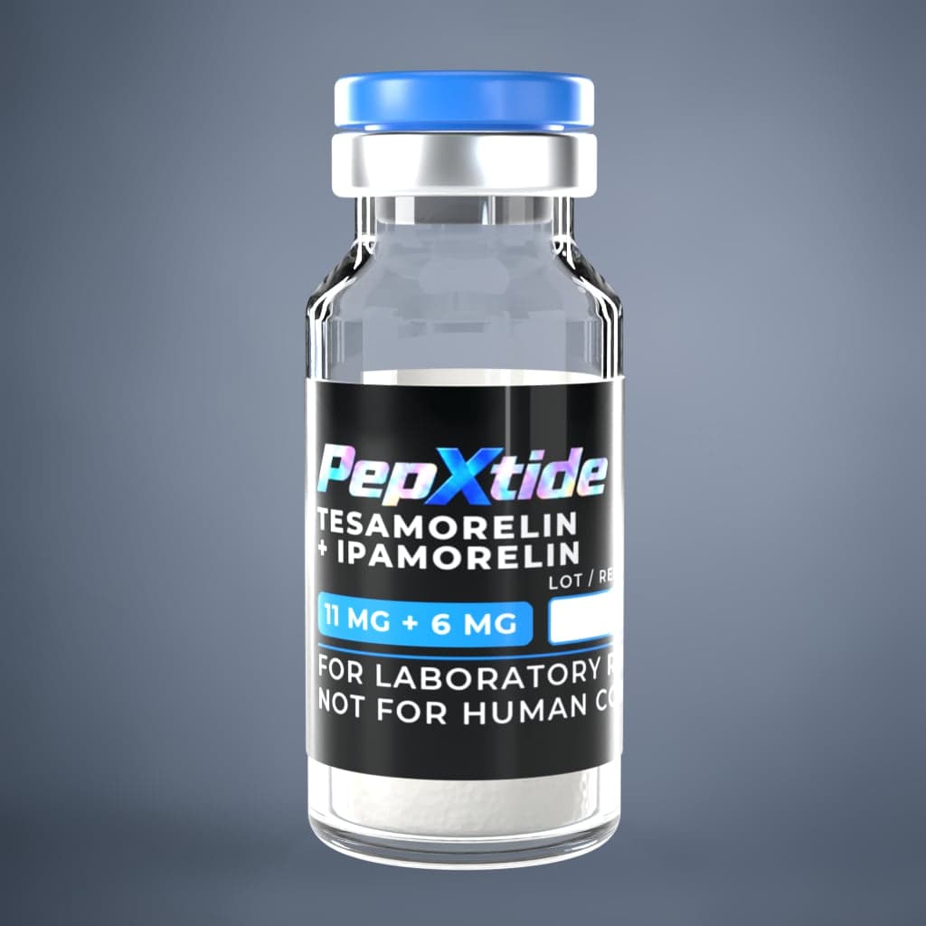 Tesamorelin + Ipamorelin 11mg + 6mg vial