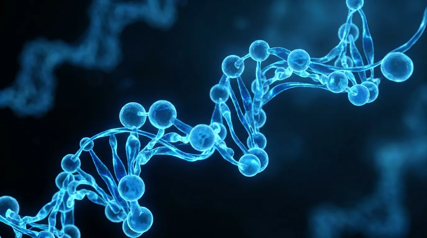 Molecular structure illustration of a research peptide